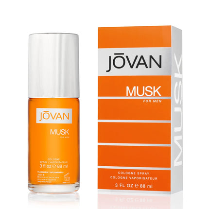 Perfume Jovan Musk Eau de Cologne, 90 ml, para hombre, fórmula vegana