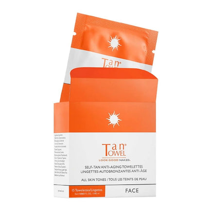 Toalla facial bronceadora Towelettes, 15 unidades, sin parabenos, vegana
