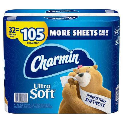 Papel higiénico Charmin Ultra Soft 32 rollos Super Plus