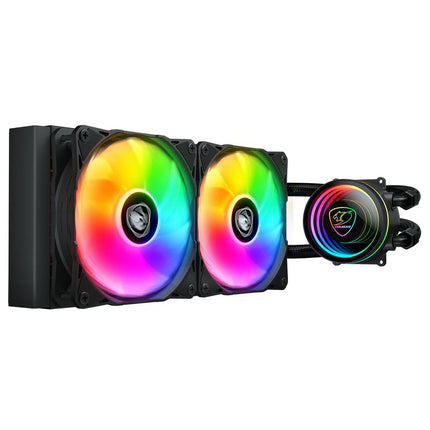 Refrigeración Líquida Cougar Poseidon Elite ARGB 240mm Black Compatible Intel y AMD