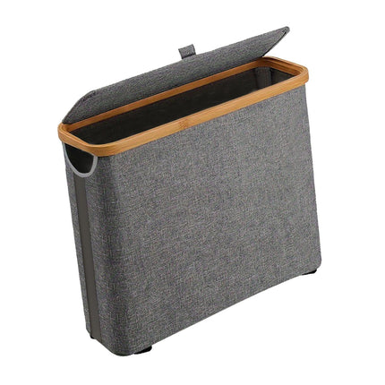 Organizador De Papel Higiénico De Bambú Para Dormitorio, Lavandería, Dormitorio, Color Gris