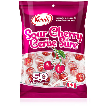 Chupetes Sour Cherry Kerr's 350 g | Apishop
