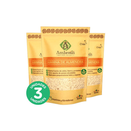 Pack 3, Harina de Almendra 500gr