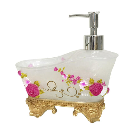 Dispensador De Jabón Líquido, Resina, 1 Uds., Bomba De Loción Para Baño, Sala De Lavado, Mesa Blanca C