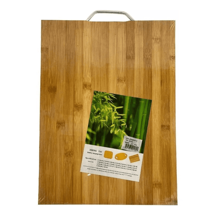 Tabla Bambú Para Cortar Picar Carne Verduras Asado 26x36cm Rectangular Madera