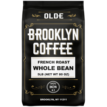 Café OLDE BROOKLYN COFFEE, grano integral tostado oscuro francés, 2,27 kg