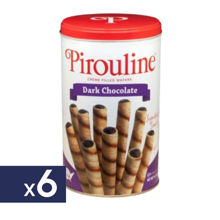 Obleas Rellenas de Chocolate Negro, 6 x 400 g - Pirouline | Apishop