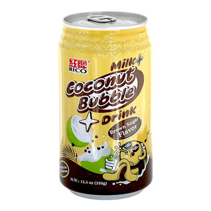 Te de Burb ujas con Leche de Coco y azucar  Moreno Marca Rico 350g* 24 Latas