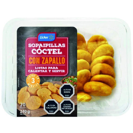 Sopaipillas Coctel Refrigeradas 20 Un, 240 g