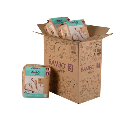 Caja Pañales Ecológicos Ecofriendly Talla M, 168uni