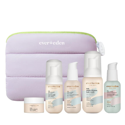 Set de cuidado de la piel Evereden Kids Clean & Vegan con gel de baño
