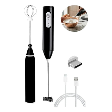 Mini Batidor X2  Electrico Inalambrico Recargable USB Espumador De Cafe Leche Capuccino Huevos Batidora Portatil De Cocina FIGOIMPORT