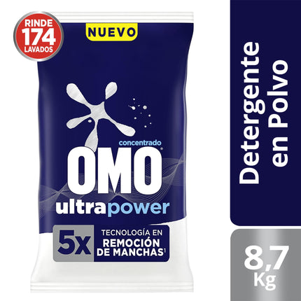 Detergente en Polvo Ultra Power Bolsa, 8,7 kg