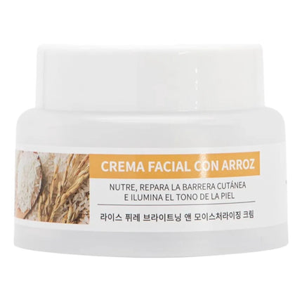 Crema Facial Nutritiva Extracto De Arroz Hidrata Repara Lau
