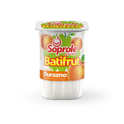 Yoghurt Batido Batifrut con trozos de Durazno Pote, 165 g - Soprole | Apishop