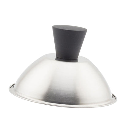 Tapa De Plancha Plana Redonda Para Derretir Queso, Ideal Para Asar Hamburguesas Al Vapor, 13,5 Cm