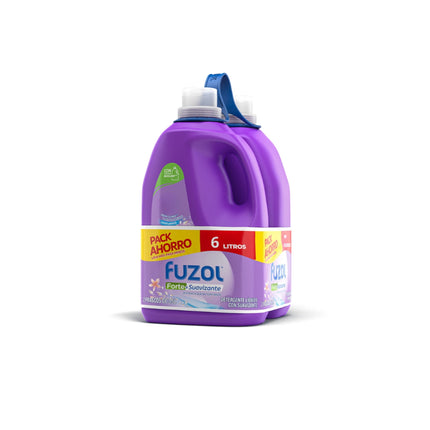 Detergente Líquido Forte con Suavizante Botella Pack, L g