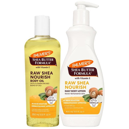 Paquete de cuidado corporal Palmer's con loción de manteca de karité 400 mL + aceite 250 mL