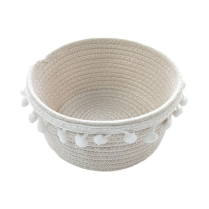 Cesta De Almacenamiento Tejido A Mano Canasta De Pan De Frutas Para El Restaurante De Cocina En Casa De Patio 20 Cmx10cm
