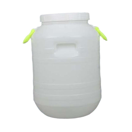 Cubo De Plástico Con Tapa, Contenedor Portátil Resistente Para Harina, Detergente Para Ropa, Arroz, 25 L, Redondo, Apertura En Forma De S