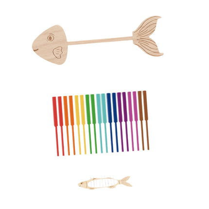 Juguete De Clasificación De Espinas De Pescado, Juguete Educativo Flexible Para Niños De Jardín De Infantes.
