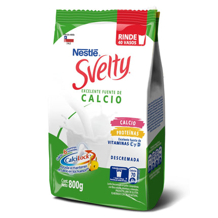 Leche en Polvo Descremada Calcilock Bolsa, 800 g