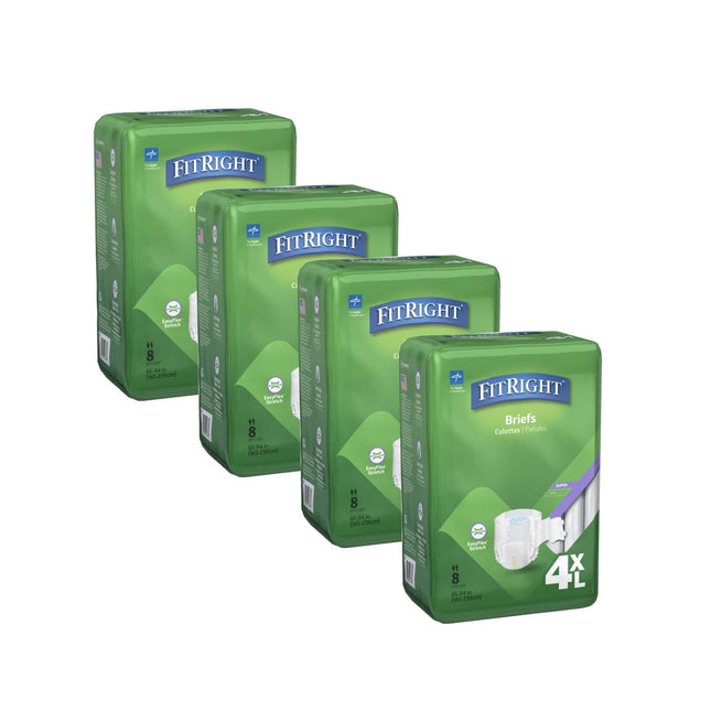 Pañales para incontinencia Medline FitRight 4XL Maximum Protect