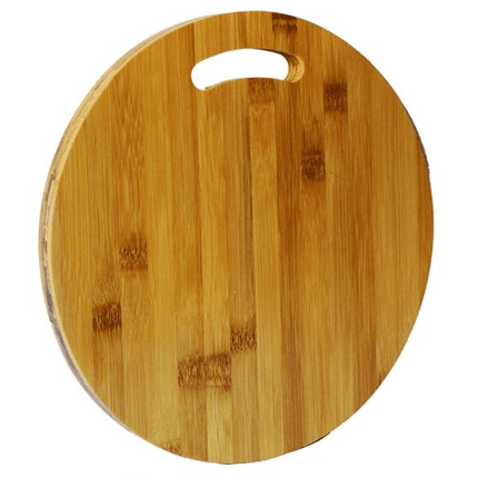 Tabla Picar Madera Bambú Corte Carne Vegetales Picoteo Queso Liso Marrón