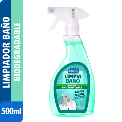 Limpia Baños Líquido Biodegradable Con Gatillo Botella, 500 ml