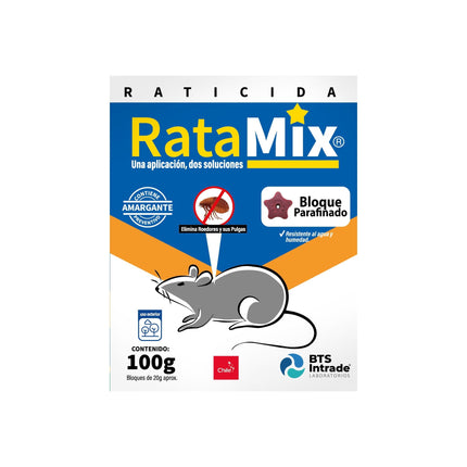Insecticida Bloque Elimina Ratas y Ratones Caja, 100 g