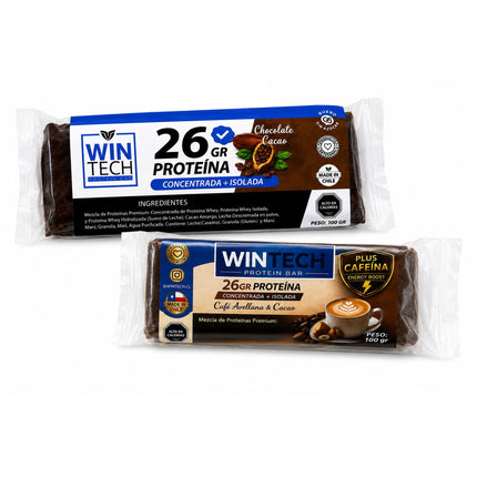 Pack 02 WinTech: Mix Experiencia (Chocolate-cacao & Café , Avellana&Cacao)