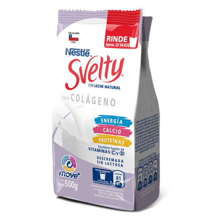 Leche en Polvo Descremada Move+ con Colágeno Bolsa, 500 g