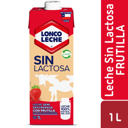 Leche Sin Lactosa Frutilla Caja, 1 L