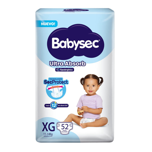 Pañales Babysec Ultra Absorb XG