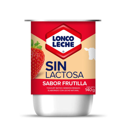 Yoghurt Sin lactosa Sabor Frutilla, 140 g | Apishop
