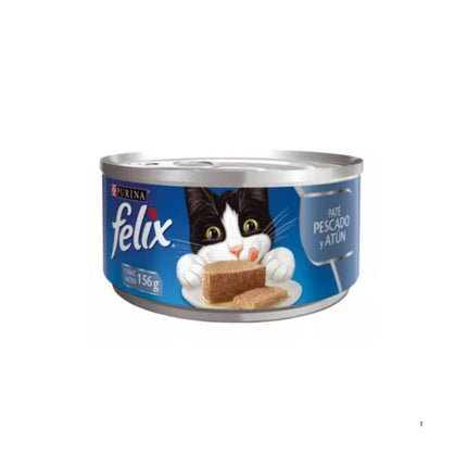 Latas de Alimento Húmedo Felix para Gatos 12 un. (sabor paté Pescado y Atún)