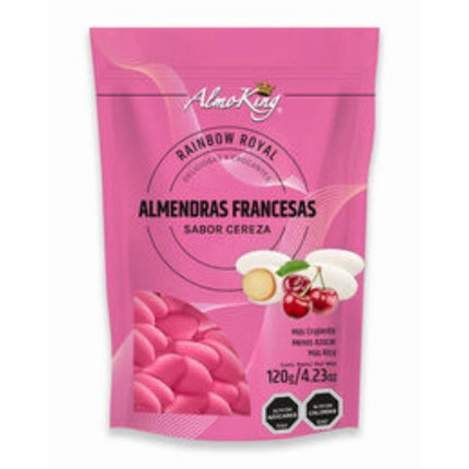 Pack x 4 Almendras francesas confitadas CEREZA Almoking 120 grs. c/u