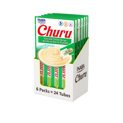 Churu Cat Atún y Pollo 14g x4 | Pack 6 Unidades