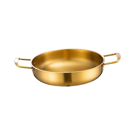 Olla Para Fideos Ramen Coreanos, Olla De Acero Inoxidable Para Cocinar En Casa, Cocina, Camping, 24 Cm, Dorada