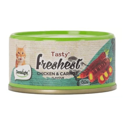 Snack Dentalight Tasty Freshest Pollo y Zanahoria Gato 80gr