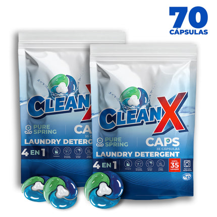 Pack 2 Bolsas Detergente Para Ropa En Cápsulas 4en1 Ultra 2 X 35 Un