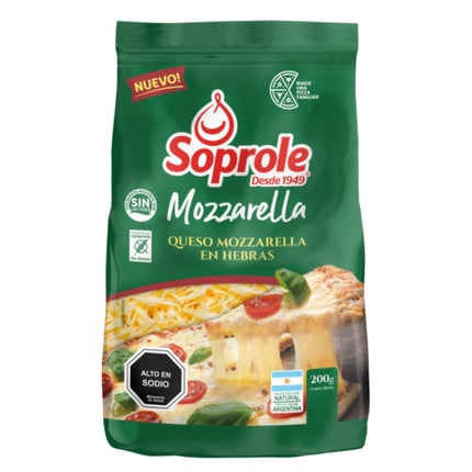 Queso Mozzarella Hebras, 200 g