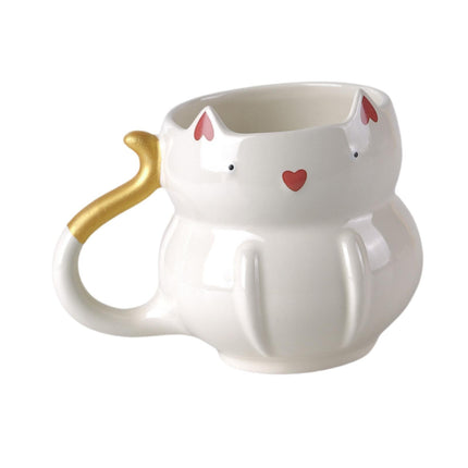 Taza De Café Reutilizable 425 Ml De Tazas De Té Tazas Para Sostener Bebidas Calientes O Frías Cenando Blanco