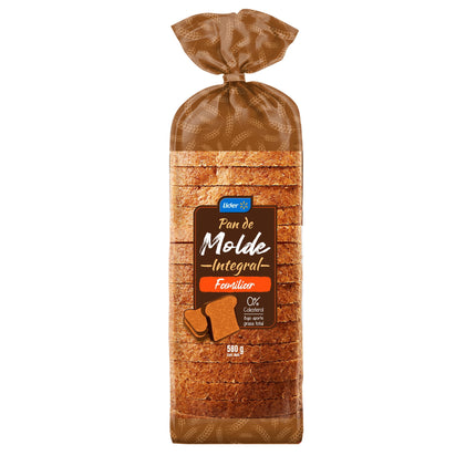 Pan De Molde Integral Familiar, 580 g
