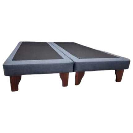 Base De Cama Europea Súper King Azul Lino