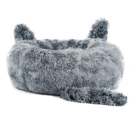 Cama de Mascota Perro Gato Tipo Donut Con Cola - S 40 cm