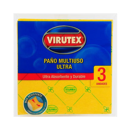 Paño Multiuso Ultra Ultra Absorbente Amarillo, 3 Un