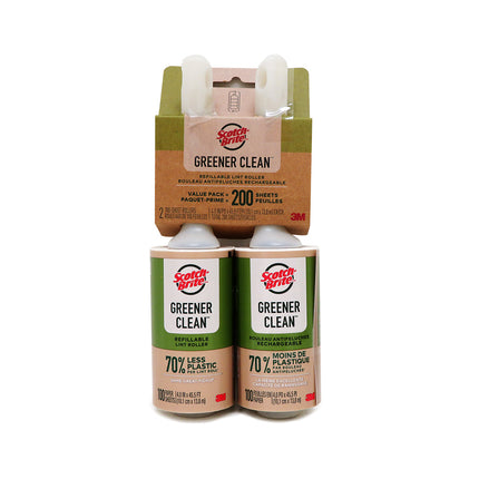 Set 2 Rodillos Quitapelusas Greener 100H Scotch Brite 3M 1 un | Apishop.cl