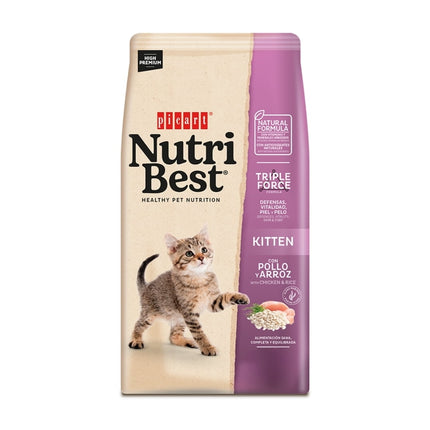 Nutribest Para Gatitos Pollo Y Arroz 8 Kg.