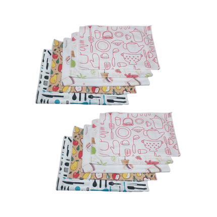 Pack 10 Paños de Cocina Microfibra 37X50 | Ultra Absorbentes y Sin Pelusa